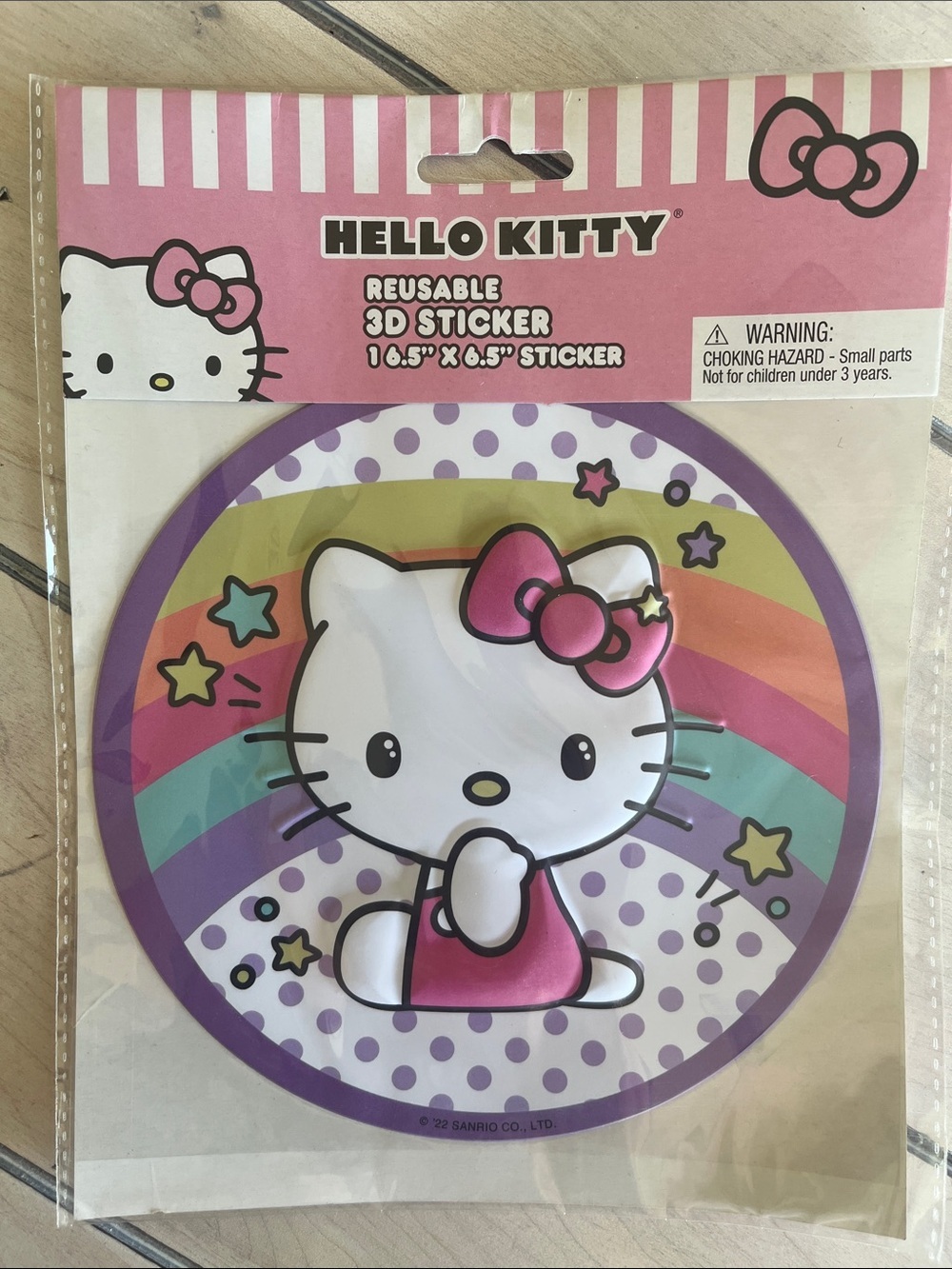 Hello Kitty Large Reusable 3D Sticker